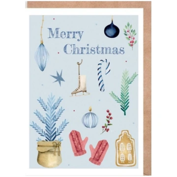 Cardie Kartiņa Ziemassvētki Merry Christmas, Eko K