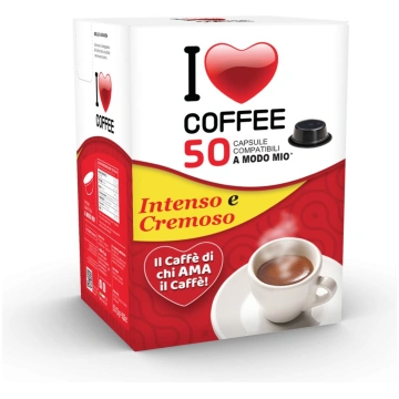 50 Capsule A Modo Mio I Love Coffee Miscela Rossa 