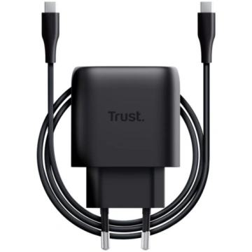 Lādētājs Trust Maxo 45W Black USB-C + 2m USB-C Cab