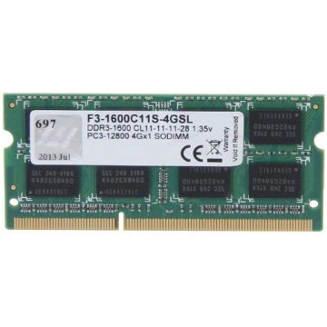 Operatīvā atmiņa (RAM) G.SKILL F3-1600C11S-4GSL, D