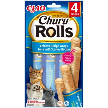 INABA Churu Rolls Chicken recipe wraps Tuna with s