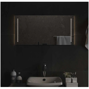 Vannasistabas spogulis ar led, 80x40 cm