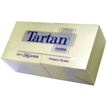 Tartan Notepad sticky notes, 76x76mm, 12 pieces/pa