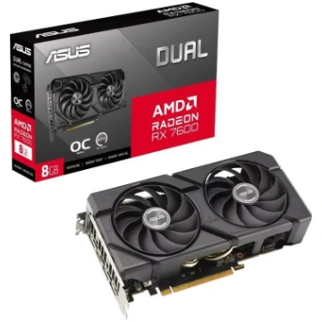 Videokarte Asus Radeon RX 7600 EVO OC Edition, 8 G