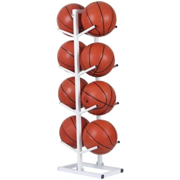 Vertikāls sporta bumbu plaukts basketbolam, futbol