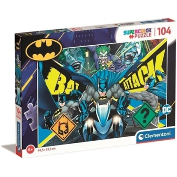 Clementoni CLE puzzle 104 SuperKolor Batman 27174 