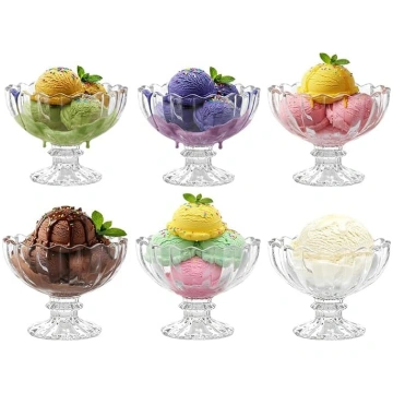 6 gab. stikla desertu bļodiņu komplekts (125 ml) –