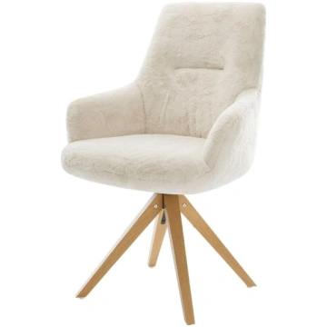 DELIFE Zelia-Flex Dining Room Chair with Armrests 