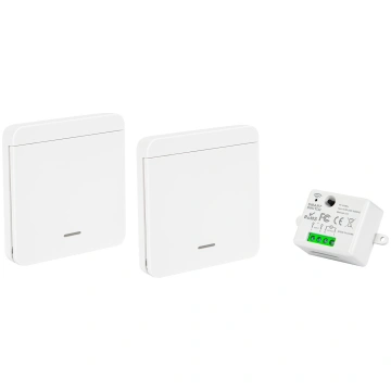 Wireless single light switch, 2 switches + receive