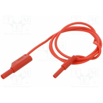 Test lead; 32A; insulated; Urated: 1kV; Len: 1m; r