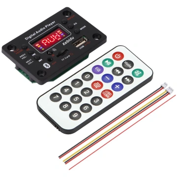 DC 12V Bluetooth 5.0 dekodētājs borta auto MP3 ats