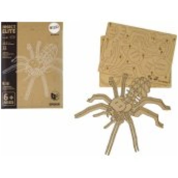 LEAN Toys Wooden 3D Spider Puzzle Educational Comb