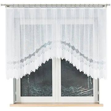 Gatavs žakarda aizkars 250x120 Balts Modesta MARKI