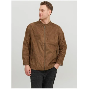 Men's Clean Faux Leather Jacket