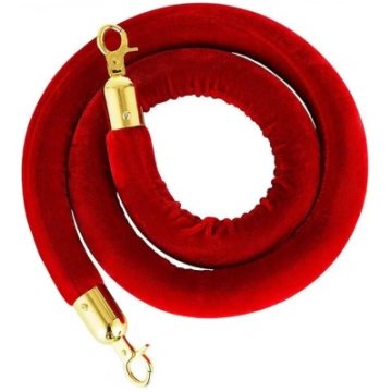 Norobežojošo barjeru virve RED-GOLD, sarkana ar ze