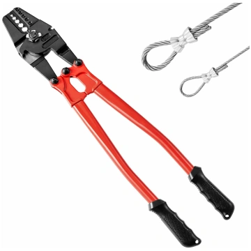 VEVOR 61cm Rokas Spiediena Krimpētājs ar 5 Uzgaļie