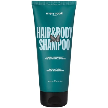 MEN ROCK Hair & Body šampūns, 200 ml