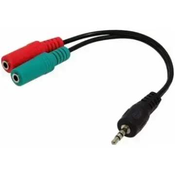 Gembird 3.5mm audio + mikrofona adaptera kabelis –