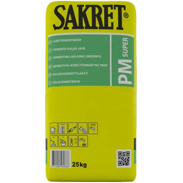 Cementa-kaļķa java Sakret PM Super, izlīdzinošs, p