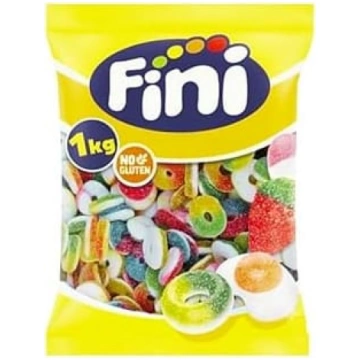 FINI augļu želejas konfektes, 1 kg – krāsainas žel