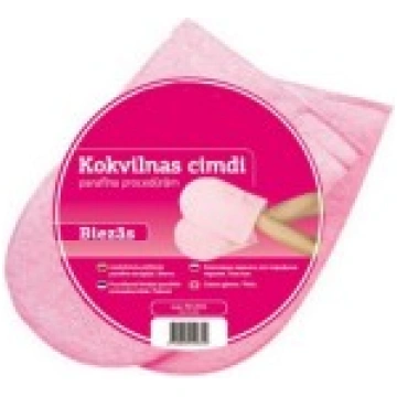Kokvilnas cimdiņi parafīna terapijas procedūrām, 1