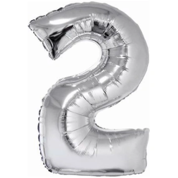 Folijas balons cipars GoDan Beauty & Charm Nr. 2 (