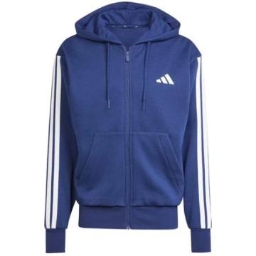 Essentials Fleece 3-Stripes Full-Zip Hoodie Mens