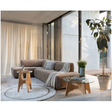 Fat Freddy Rib Sofa Left Caramel Zuiver