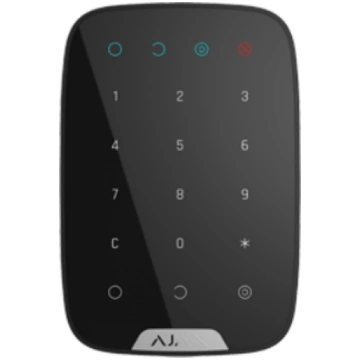 Ajax KeyPad bezvadu skārienjutīgā tastatūra, melna