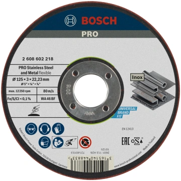 Slīpēšanas disks 125x3.0x22.23 mm, Mazām leņķa slī