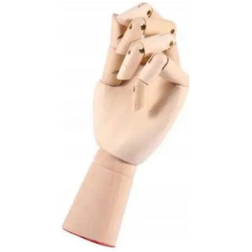Koka rokas manekens 18 cm zīmēšanai