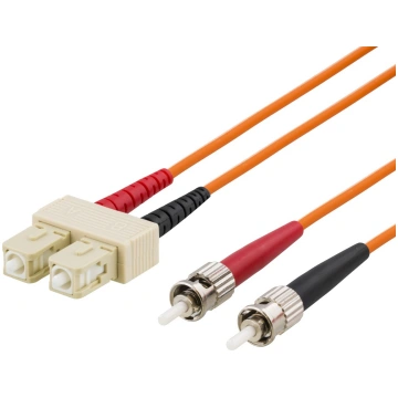OM1 fiber cable DELTACO, SC - ST, duplex, UPC, 62.