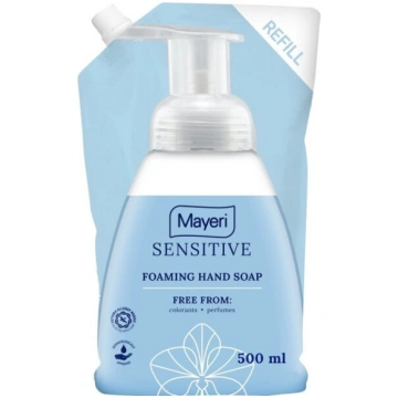 MAYERI Sensitive putu ziepes 500ml uzpilde