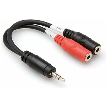 AV Hosa - Stereo Breakout TRS 3.5mm - 2 x TSf 3.5m