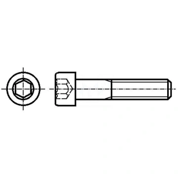 Screw | M8x60 | DIN: 912 | Head: cheese head | imb