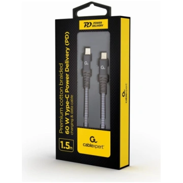 Gembird CABLE USB-C PD 1.5M/CC-USB2B-CMCM60-1.5M