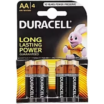Duracell AA, Alkaline, x4 (5000394076952; DURACELL