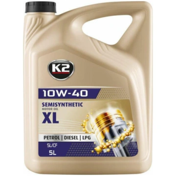 Pussintētiskā eļļa 10W40, 5L, API SL/CF/CF-4 O2045
