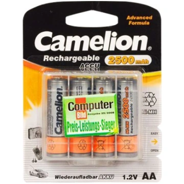 Camelion NH-AA2500-BC4 battery - 4 x AA type - NiM