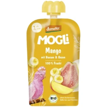 Mogli BIO mango, guavas, banānu biezenis, 100g