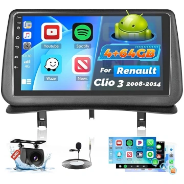 Roinvou 4+64G Auto Radio Android 15 priekš Renault