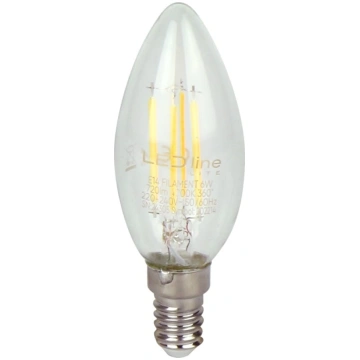 LED spuldze E14 6W 2700K 720lm 220-240V FILAMENT C