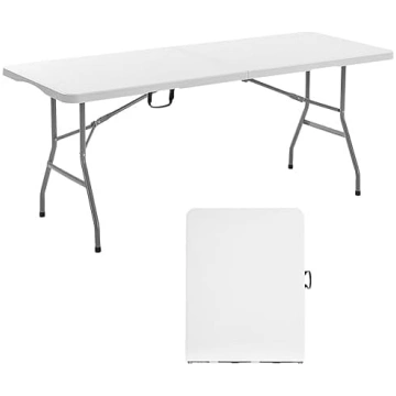 VEVOR Folding Buffet Table Portable Multi-Purpose 