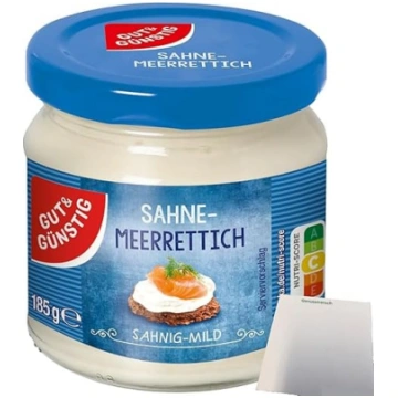 Gut&Günstig krēmveida mārrutku krēms, maigs (185 g