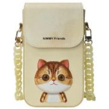 Nimmy NIMMY phone bag BIG EYED PET 2.0 Cat khaki G