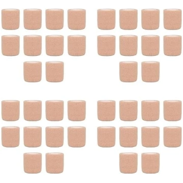 40 gab. smilškrāsas pašlīmējošās elastīgās pārsēja