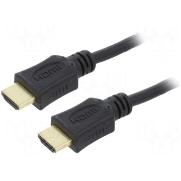 Cable | HDMI plug,both sides | PVC | 3m | black | 