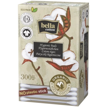 BELLA Cotton vates kociņi, 300 gab