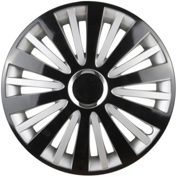 Dekoratīvā riteņu uzlika FALCON Black & Silver 16"