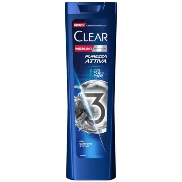 CLEAR MEN SHAMPOO 225ML ANTIFORFORA 3IN1 PUREZZA A